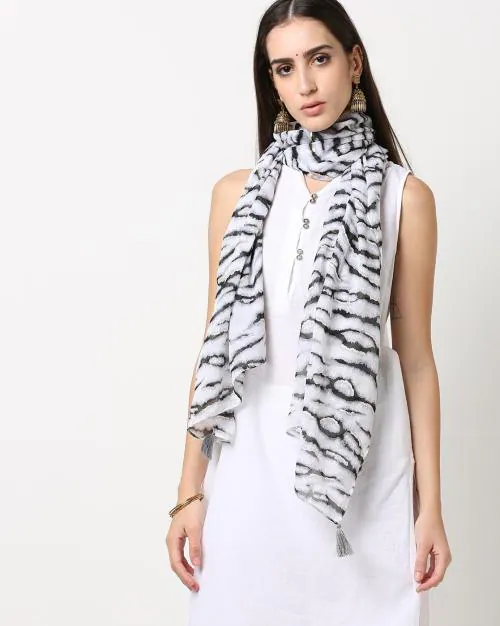 Women Animal Print Stole