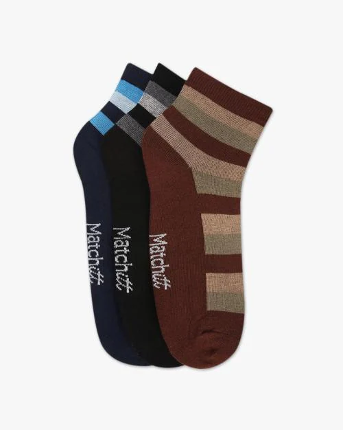Men Pack of 3 Ankle-Length Socks
