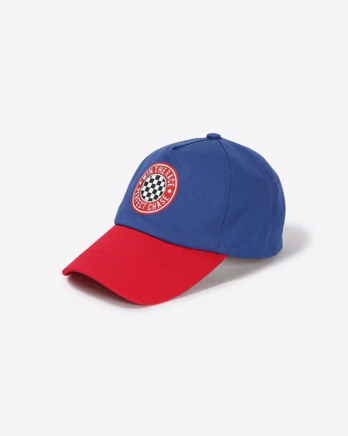 Boys Colourblock Baseball Cap with Applique