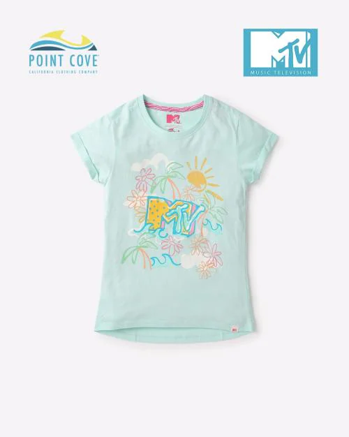 MTV Graphic Print Cotton T-Shirt