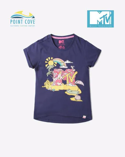 MTV Print Round-Neck T-Shirt
