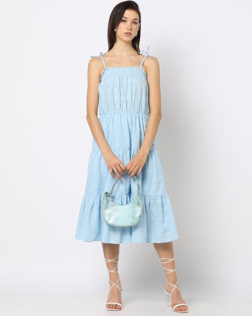 Floral Pattern Tiered Dress