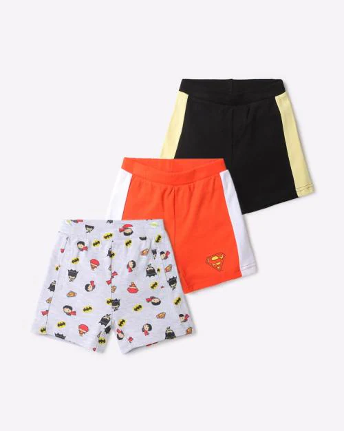 Pack of 3 Superhero Print Shorts