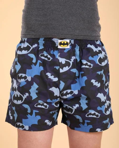 Fashion Creek | Men's Boxer | Men's Wear | Character Merchandise | Batman | Blue