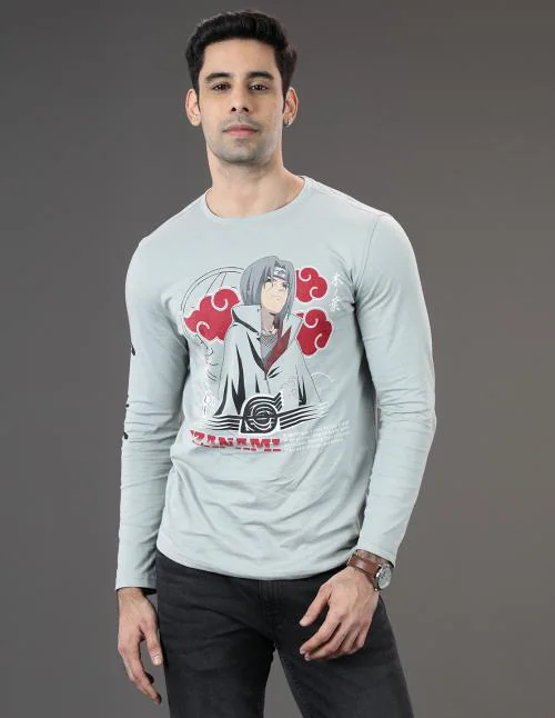 Fashion Creek | Men's Full Sleeve | Men's Wear | Character Merchandise | Naruto | Grey