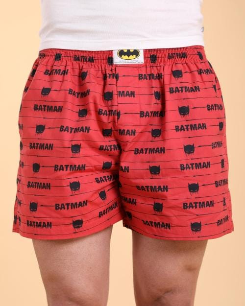 Fashion Creek | Men's Boxer | Men's Wear | Character Merchandise | Batman | Red