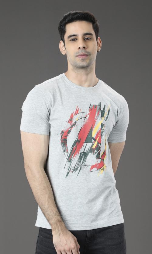Fashion Creek | Men's Crew Neck Tshirt | Men's Wear | Character Merchandise | Avengers | GREY MELANGE