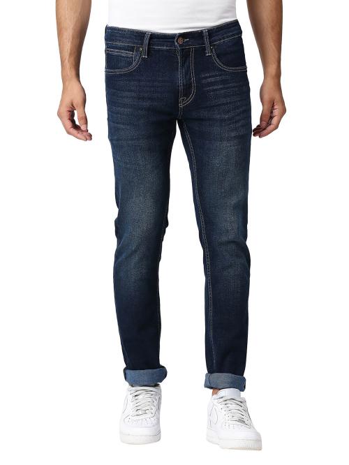 Pepe Jeans Men Dark Used Mid Rise Jeans