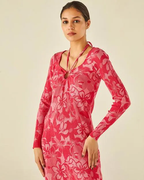 Floral Print Sheath Dress