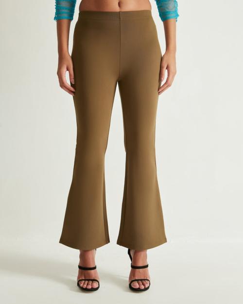 Bootcut Flat-Front Jeggings