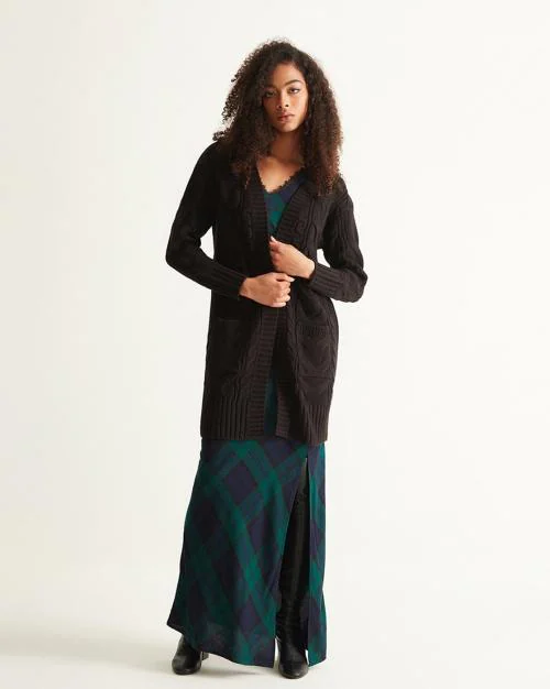 Open-Front Longline Cardigan