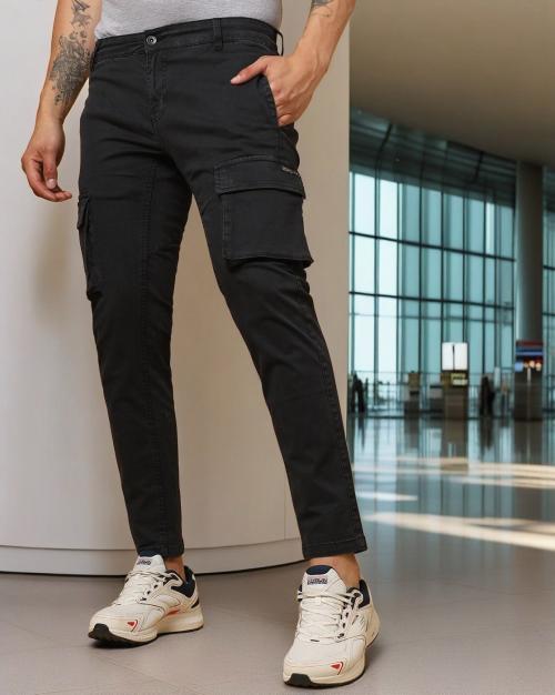 Flat-Front Cargo Pants