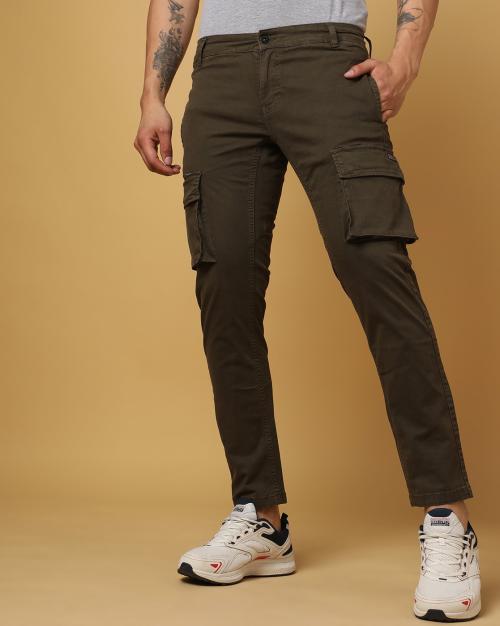Flat-Front Cargo Pants