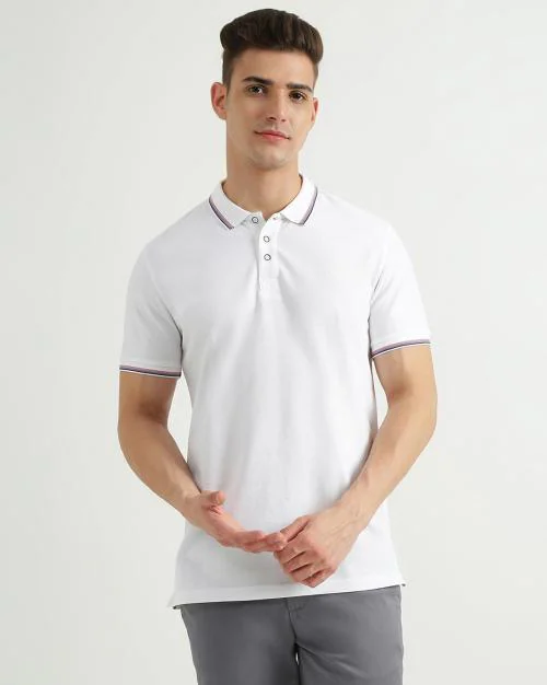 Polo T-Shirt with Logo Embroidery