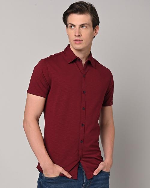 Buy Men Slim Fit Cotton Shirt Online at Best Prices in India JioMart.