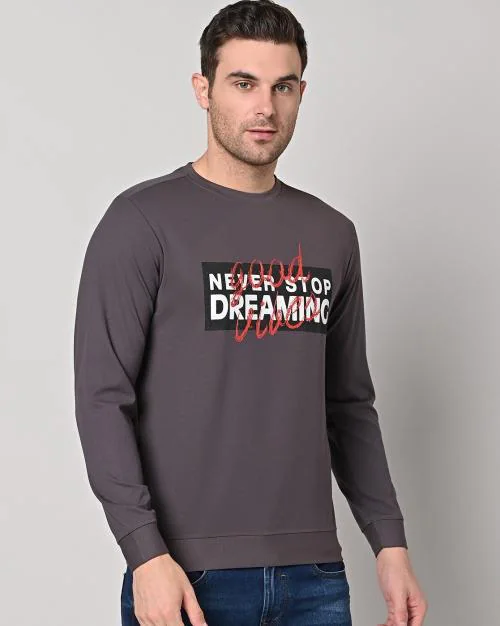 Typographic Print Sweatshirt