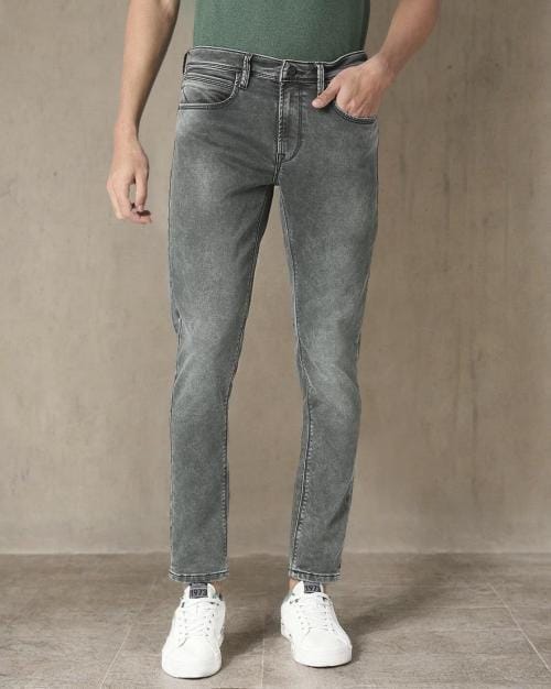 Men Chinox Washed Super Skinny Fit Jeans