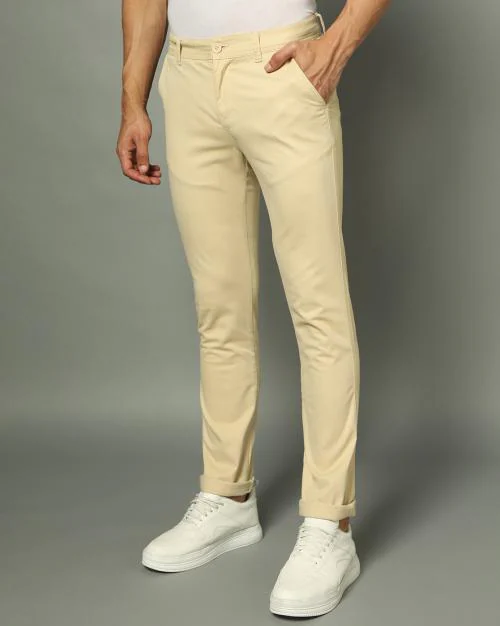 Men Slim Fit Mullet Chinos