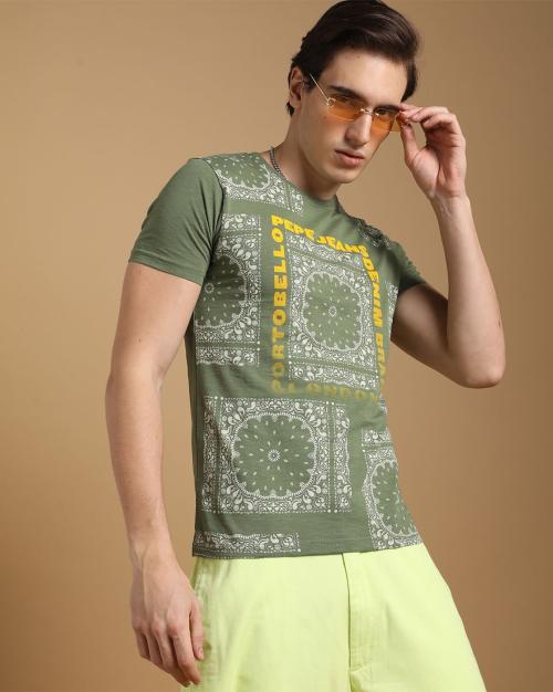 Carter Graphic Print Slim Fit Crew-Neck T-Shirt