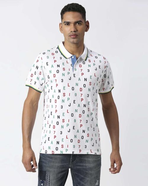 Regular Fit Nick Printed Polo T-Shirt