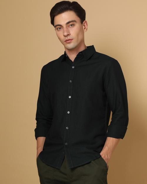 Buy Men Slim Fit Linen Shirt Online at Best Prices in India - JioMart.