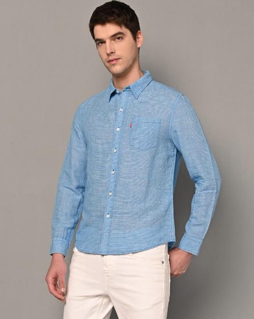 Buy Men Slim Fit Shirt with Patch Pocket Online at Best Prices in India