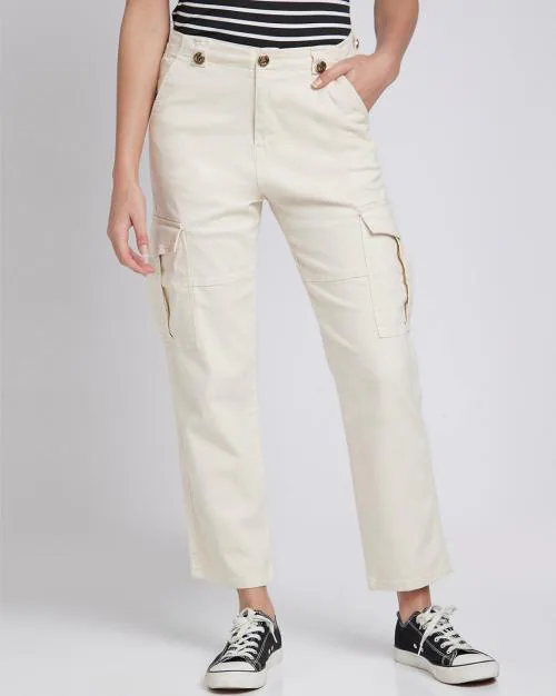 Women Slim Fit Cargo Trousers