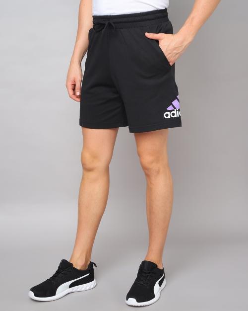 Mid-Rise Shorts with Placement Logo