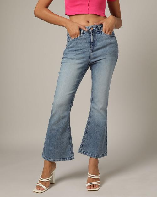 Women Dion Slim Fit High-Rise Flare Jeans