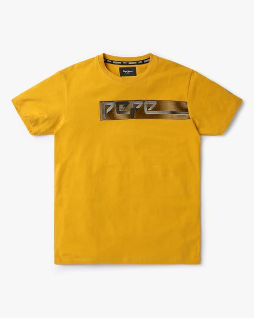 Kenoua JR Placement Brand Print Crew-Neck T-Shirt