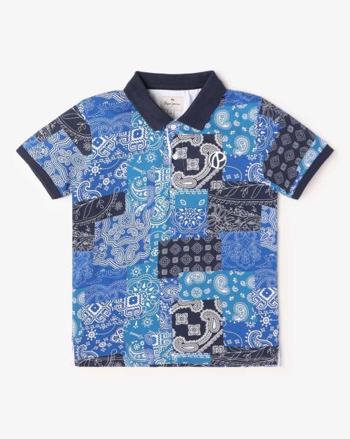 Lucas Printed Polo T-Shirt