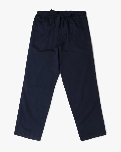 Mid-Rise Flat-Front Pants