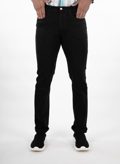 Numero Uno Men's Black Low Rise Slim Fit Jeans