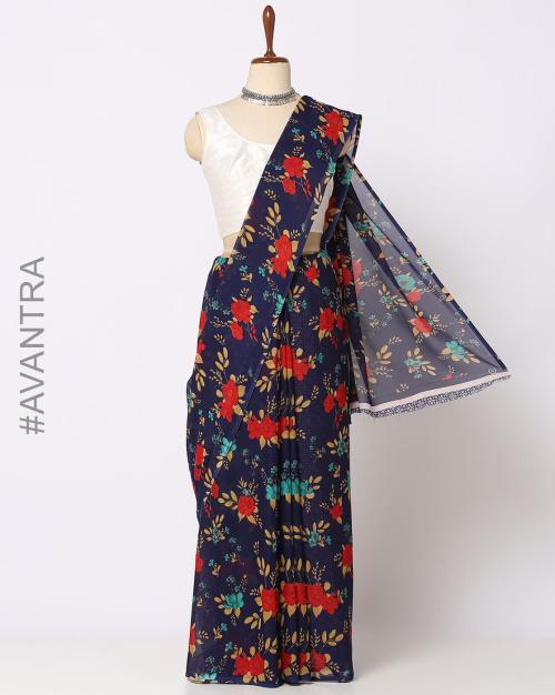 Floral Print Saree