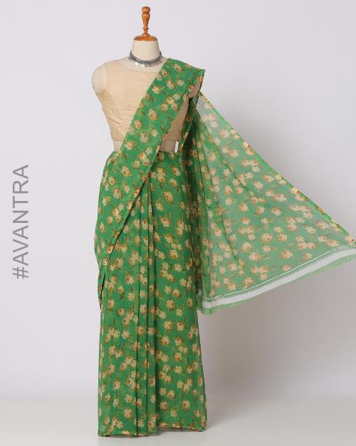 Floral Print Saree