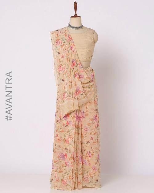 Floral Print Saree
