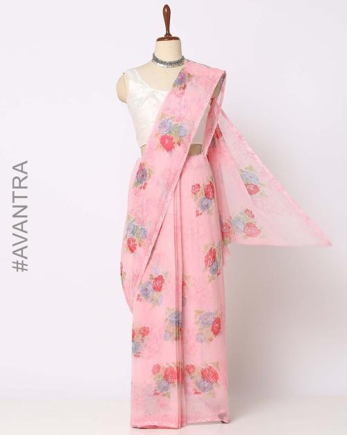 Floral Print Saree