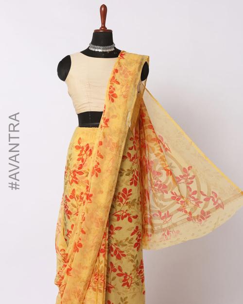 Floral Print Saree