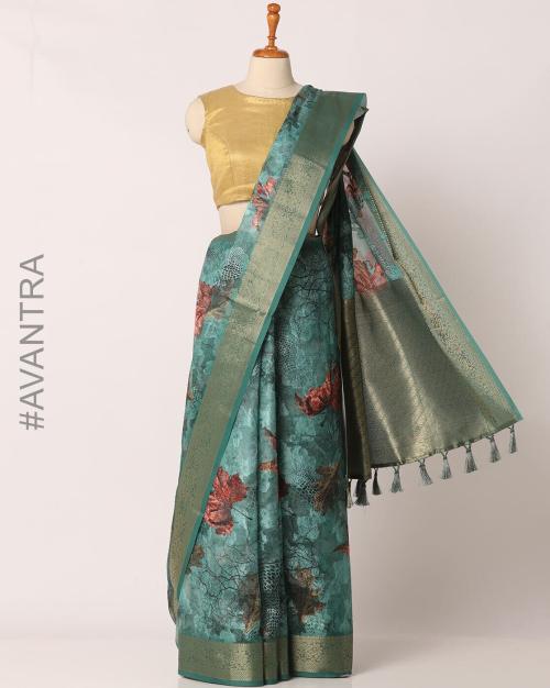 Floral Print Saree