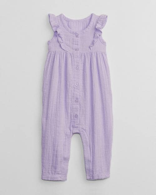 Romper with Button Closure