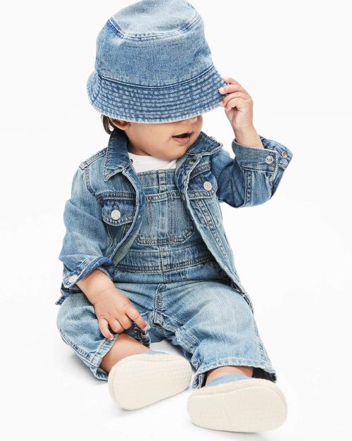 Mid-Wash Denim Dungaree