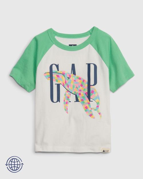 Colorblock Raglan Sleeve Logo T-Shirt