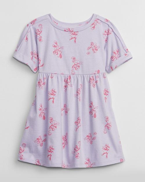 Minnie Mouse Print Skater Dress