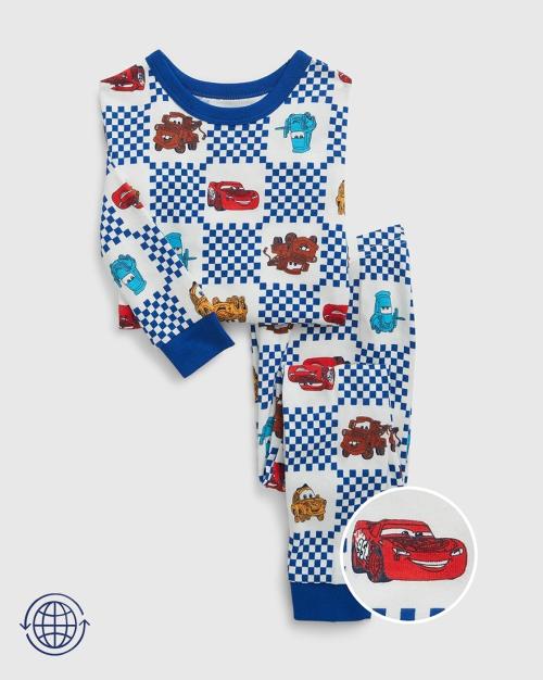 Boys Car Print Organic Cotton Pyjamas _and_ Top Set
