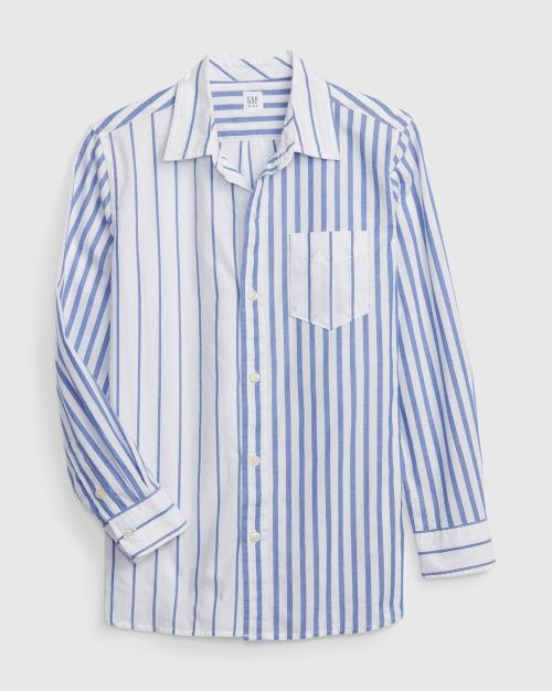 Boys Striped Cotton Shirt