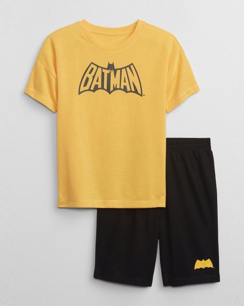 Batman Print T-Shirt & Shorts Set