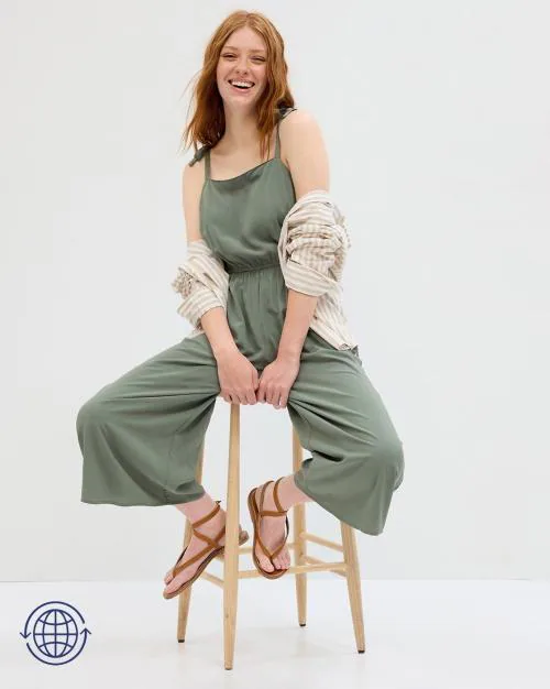 Wide-Leg Cami Jumpsuit