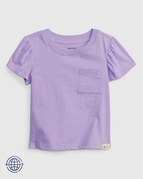 Flutter Sleeve T-Shirt with Patch Pocket