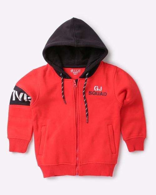 Zip-Front Hoodie with Slip Pockets