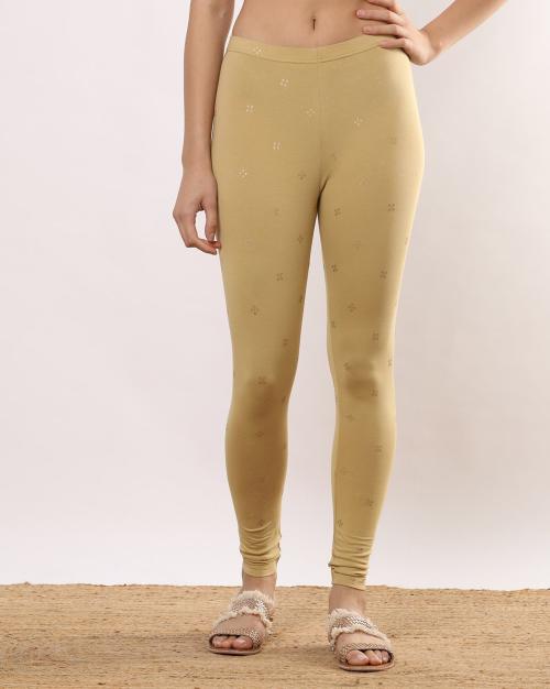 Women Foil Print Leggings